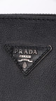 Prada Glace Calf Twin Pocket Tote Bag - Black