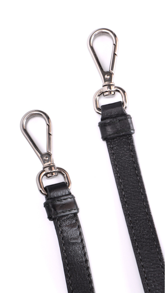 Prada Glace Calf Twin Pocket Tote Bag - Black