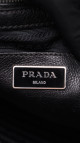 Prada Glace Calf Twin Pocket Tote Bag - Black