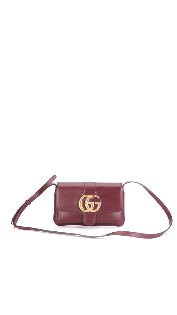 Gucci Arli Shoulder Bag - Burgundy Smooth Clafskin