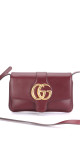 Gucci Arli Shoulder Bag - Burgundy Smooth Clafskin