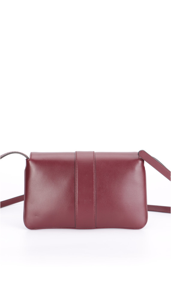 Gucci Arli Shoulder Bag - Burgundy Smooth Clafskin