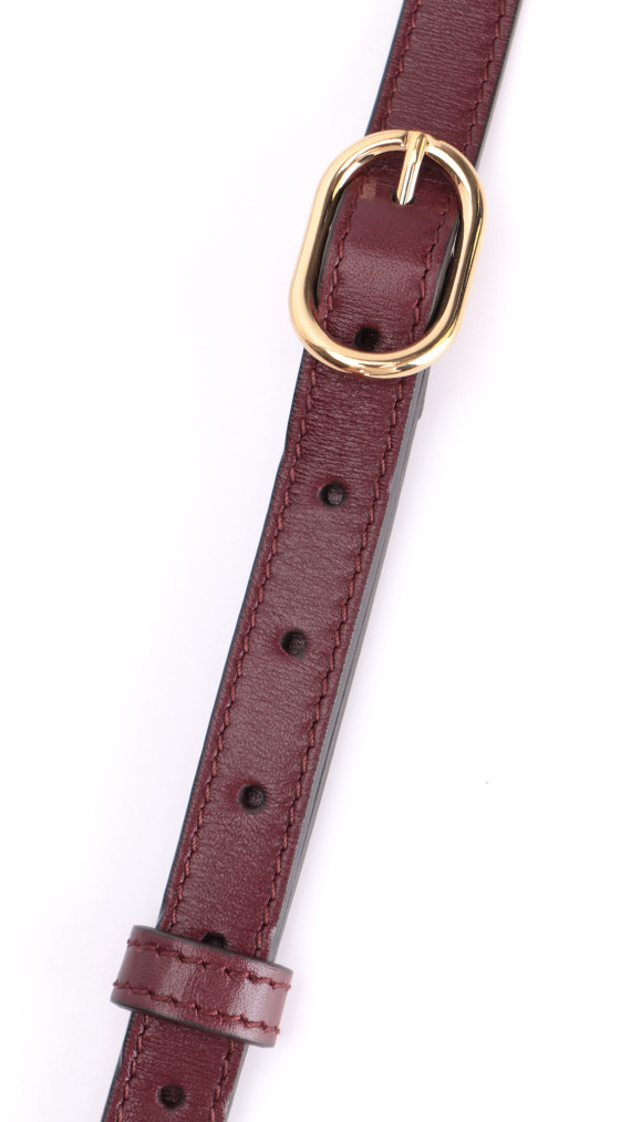 Gucci Arli Shoulder Bag - Burgundy Smooth Clafskin