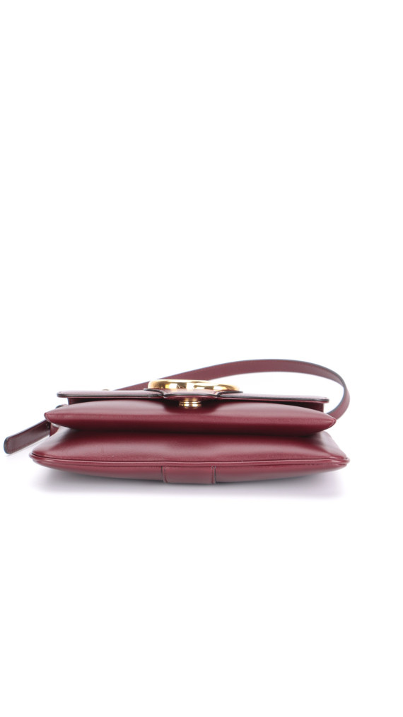Gucci Arli Shoulder Bag - Burgundy Smooth Clafskin
