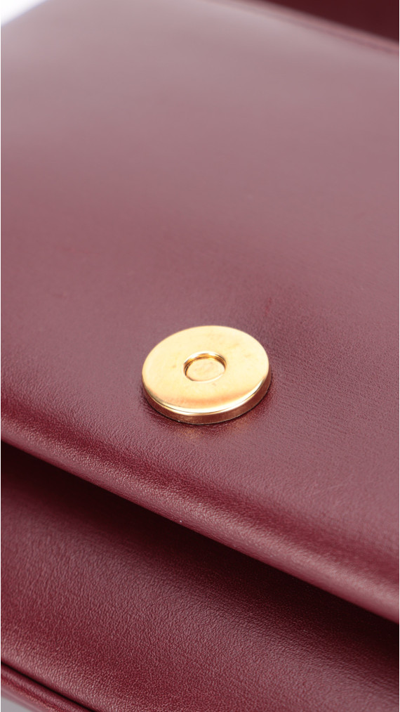 Gucci Arli Shoulder Bag - Burgundy Smooth Clafskin