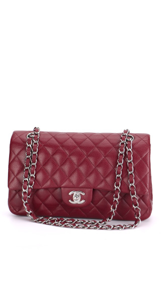 Chanel Classic Double Flap Medium - Burgundy Caviar Leather