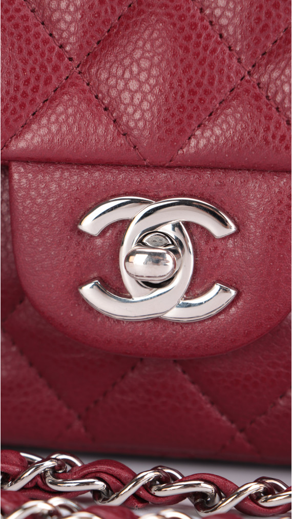 Chanel Classic Double Flap Medium - Burgundy Caviar Leather