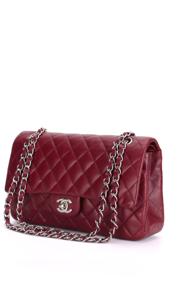 Chanel Classic Double Flap Medium - Burgundy Caviar Leather
