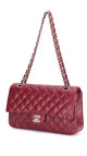 Chanel Classic Double Flap Medium - Burgundy Caviar Leather