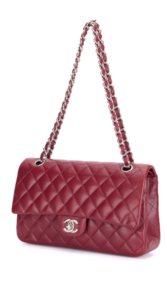 Chanel Classic Double Flap Medium - Burgundy Caviar Leather