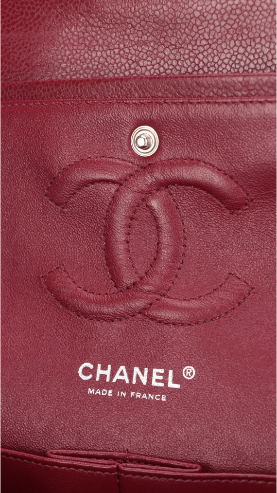 Chanel Classic Double Flap Medium - Burgundy Caviar Leather