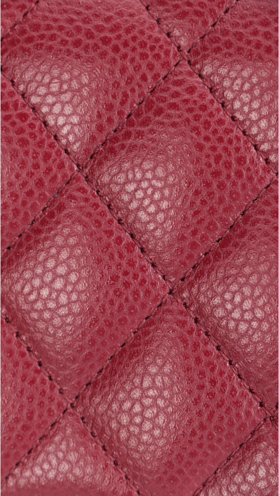 Chanel Classic Double Flap Medium - Burgundy Caviar Leather