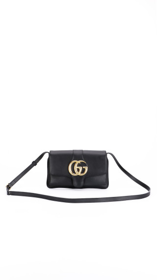 Gucci Arli Shoulder Bag - Black Smooth Calfskin