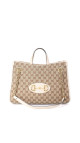Gucci Horsebit Chain Tote Bag - Brown GG Canvas