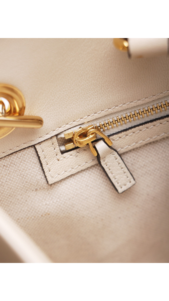 Gucci Horsebit Chain Tote Bag - Brown GG Canvas