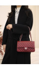 Chanel Classic Double Flap Medium - Burgundy Caviar Leather