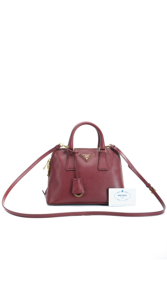 Prada Promenade Shoulder Bag - Burgundy