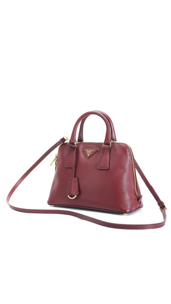 Prada Promenade Shoulder Bag - Burgundy