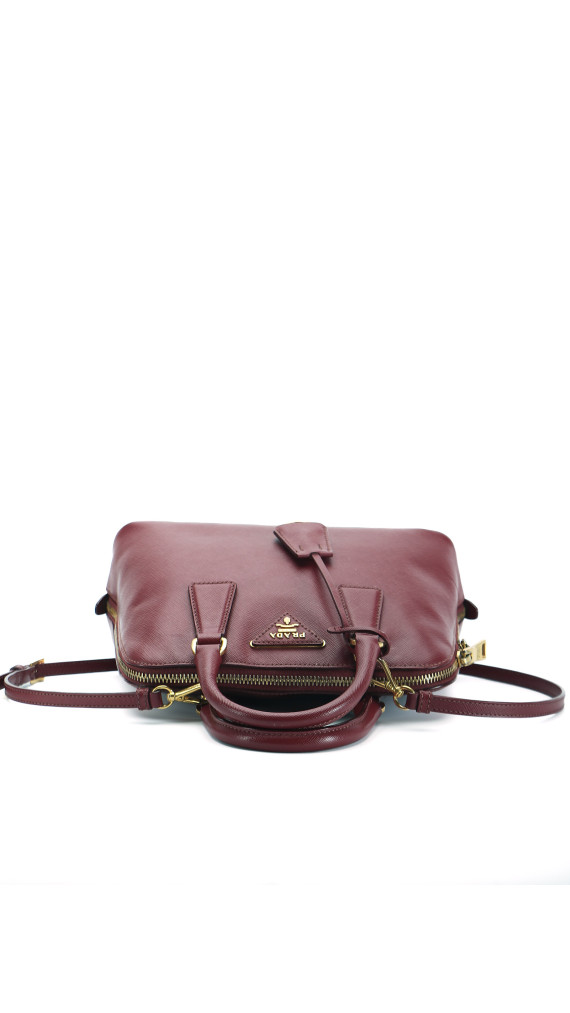 Prada Promenade Shoulder Bag - Burgundy