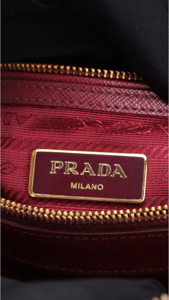 Prada Promenade Shoulder Bag - Burgundy