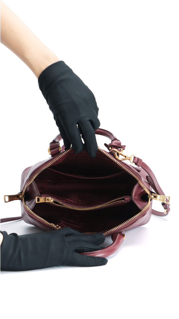 Prada Promenade Shoulder Bag - Burgundy