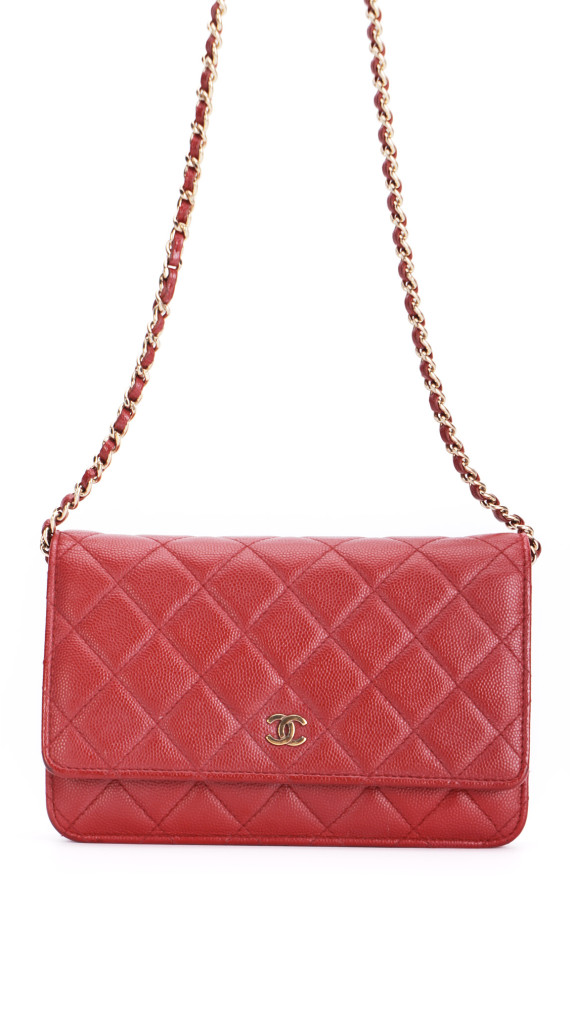 Chanel Wallet On Chain - Red Caviar Leather