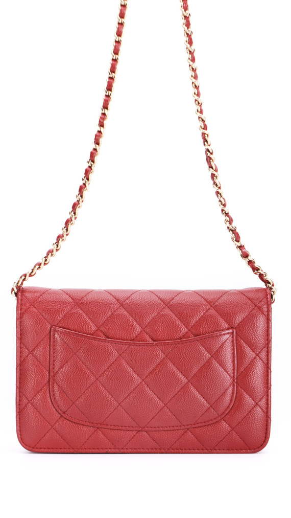 Chanel Wallet On Chain - Red Caviar Leather