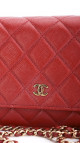 Chanel Wallet On Chain - Red Caviar Leather