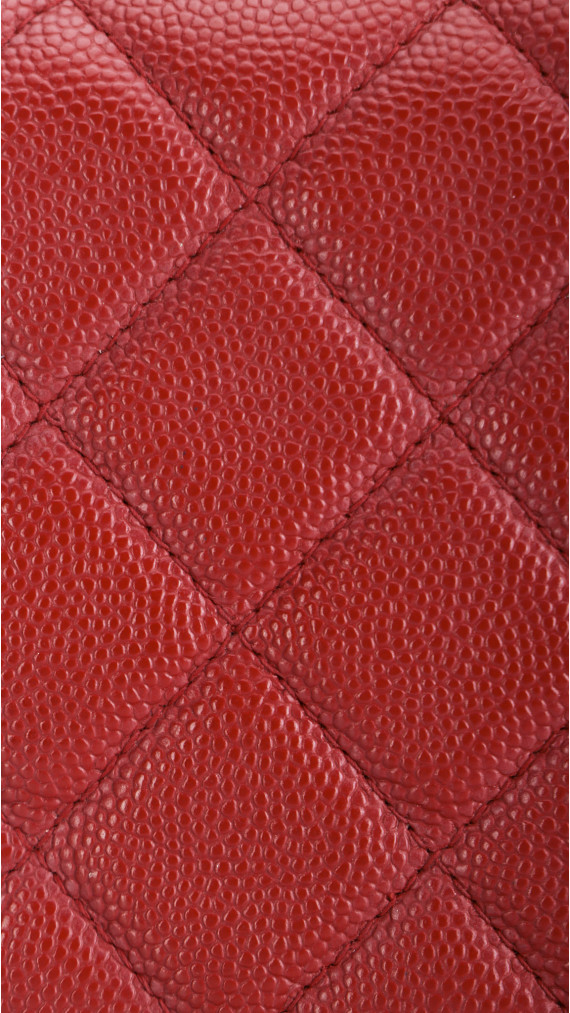 Chanel Wallet On Chain - Red Caviar Leather