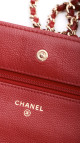 Chanel Wallet On Chain - Red Caviar Leather