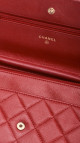 Chanel Wallet On Chain - Red Caviar Leather
