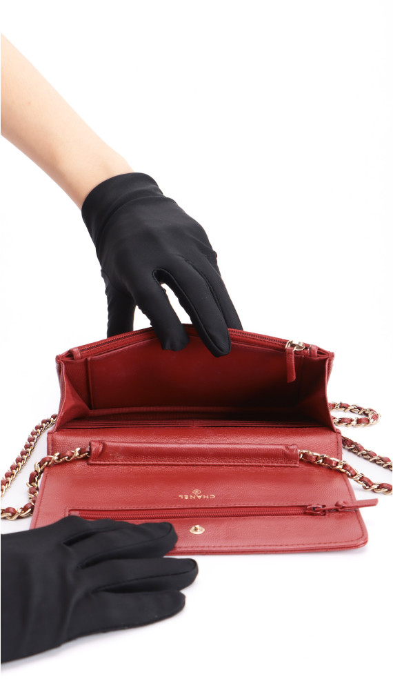Chanel Wallet On Chain - Red Caviar Leather