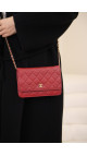 Chanel Wallet On Chain - Red Caviar Leather