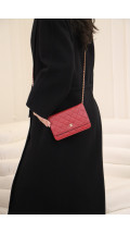 Chanel Wallet On Chain - Red Caviar Leather