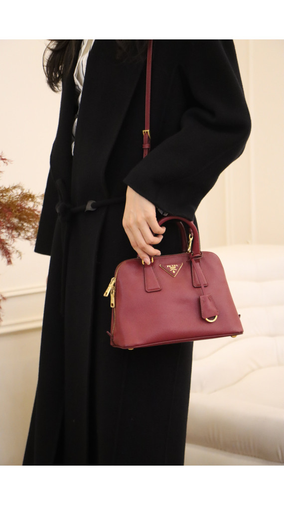 Prada Promenade Shoulder Bag - Burgundy