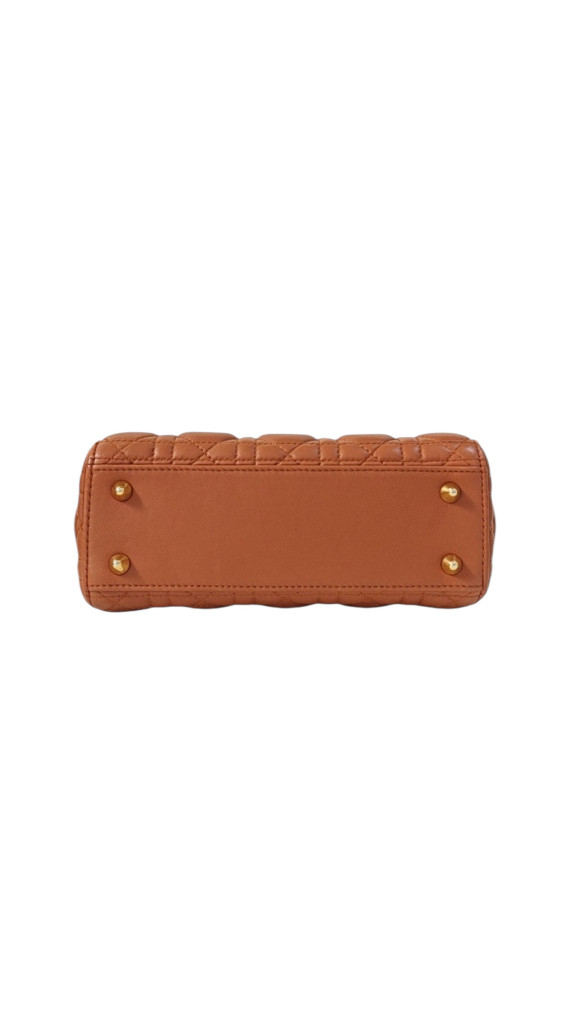 Christian Dior Lady Dior Shoulder Bag Size Small - Dark Brun