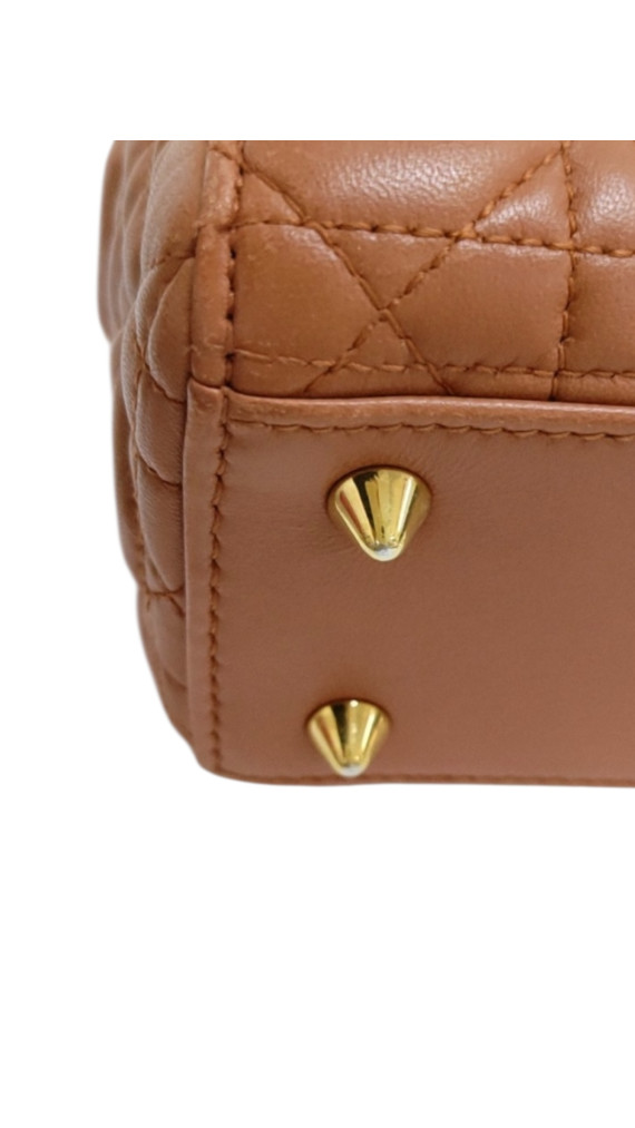 Christian Dior Lady Dior Shoulder Bag Size Small - Dark Brun