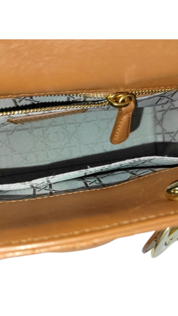 Christian Dior Lady Dior Shoulder Bag Size Small - Dark Brun