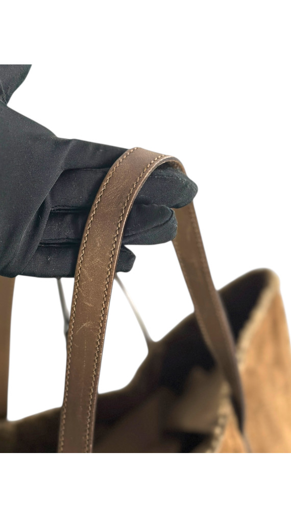 Gucci Suede Leather Shoulder Bag m/Lommebok