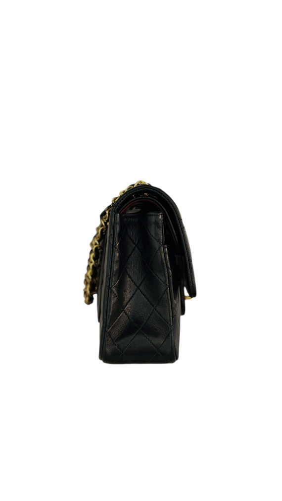 Vintage Classic Chanel Double Flap Bag m 24K Gull