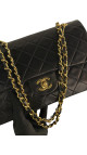 Vintage Classic Chanel Double Flap Bag m 24K Gull