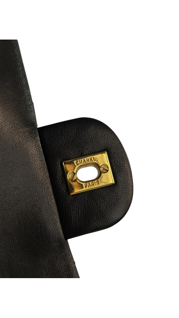 Vintage Classic Chanel Double Flap Bag m 24K Gull