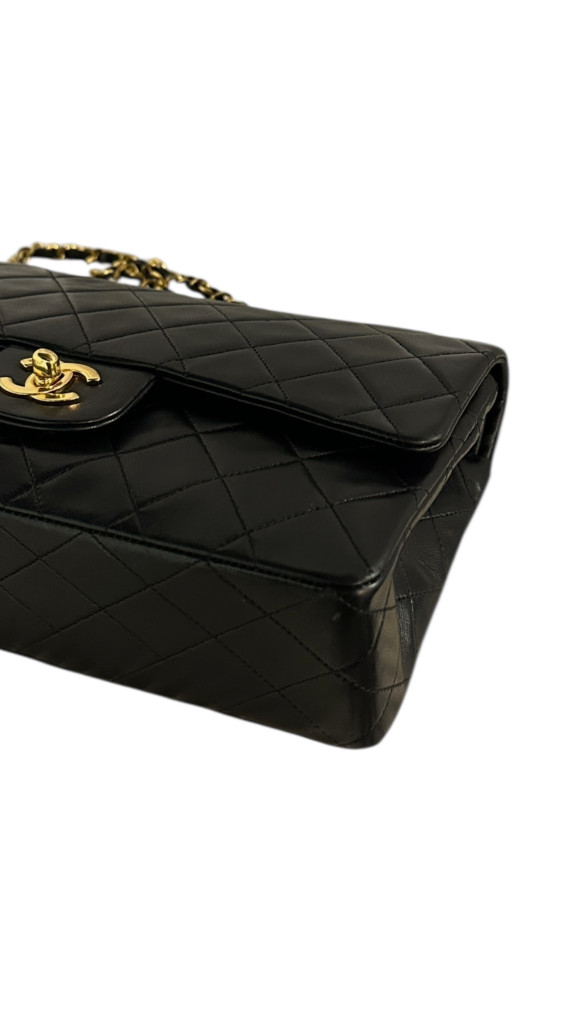 Vintage Classic Chanel Double Flap Bag m 24K Gull