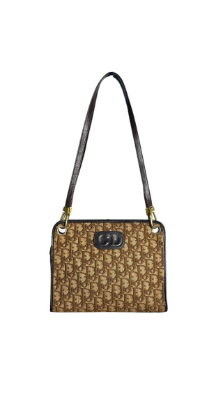 Vintage Dior Monogram Shoulder Bag