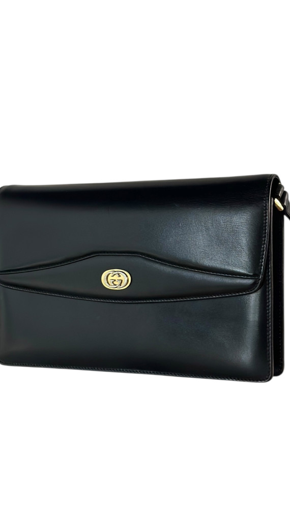 Vintage Gucci Logo Shoulder Bag